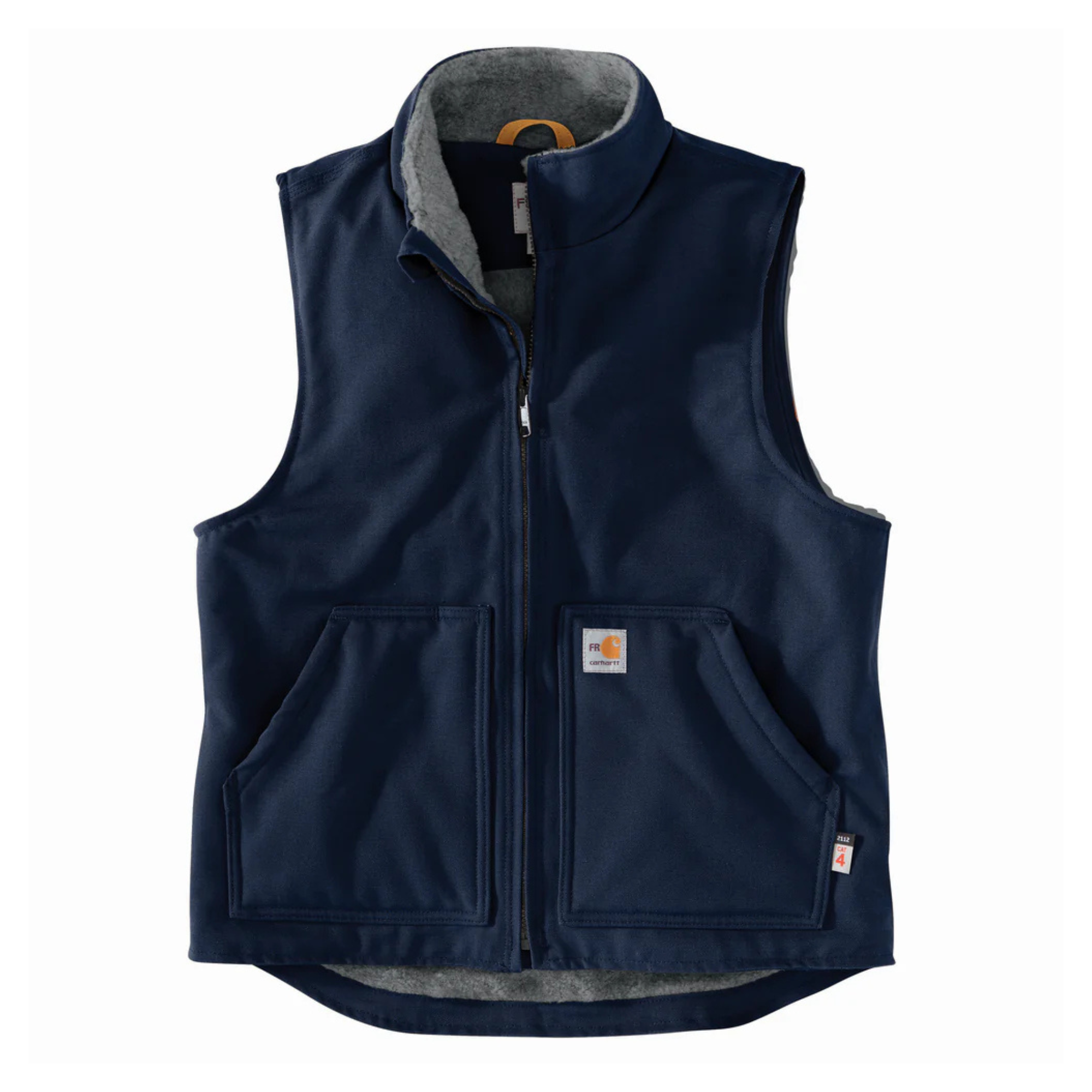 Carhartt Navy Flame-Resistant Duck Sherpa Lined Vest  from Columbia Safety